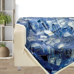 DAS HOME ΚΟΥΒΕΡΤΑ FLEECE PRINT ΣΧ.370