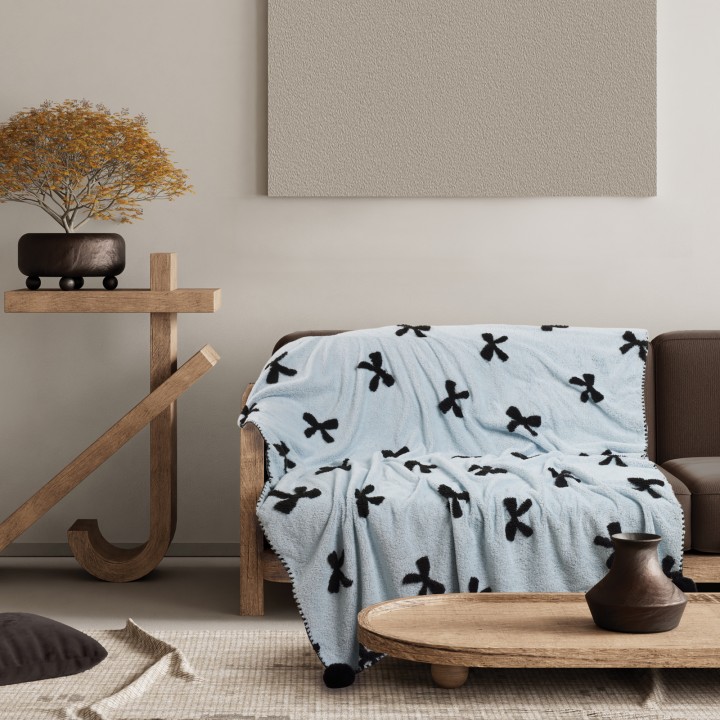 DAS HOME ΚΟΥΒΕΡΤΑ ΚΑΝΑΠΕ JACQUARD FLEECE