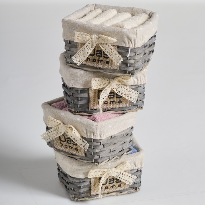 DAS HOME 4-PIECE SOFT TOWELS SET