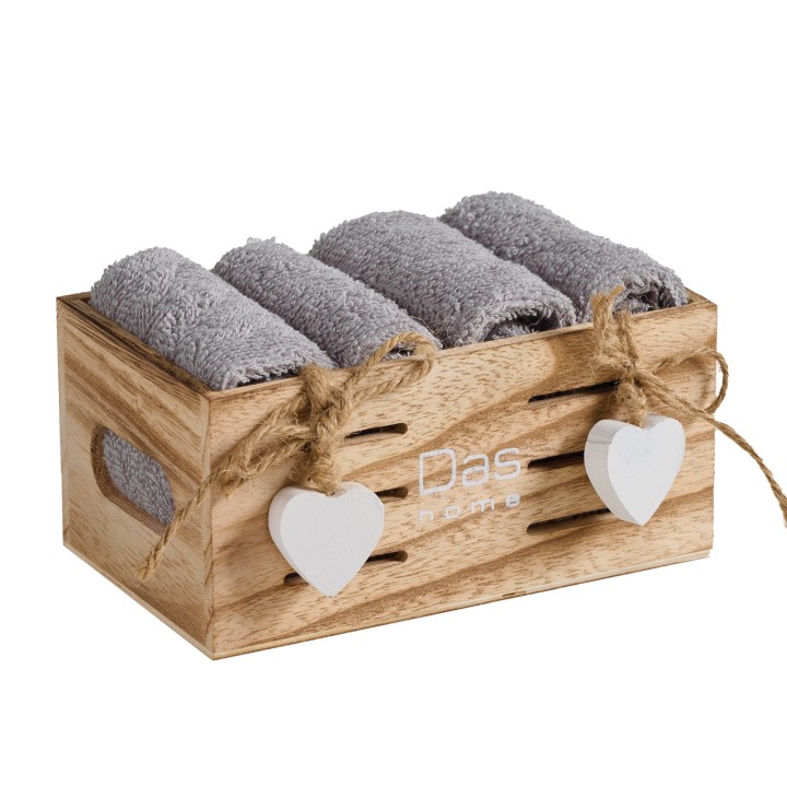DAS HOME 4-PIECE SOFT TOWELS SET