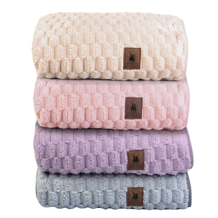 GREENWICH POLO CLUB FLEECE HUG BLANKET ESSENTIAL 8835