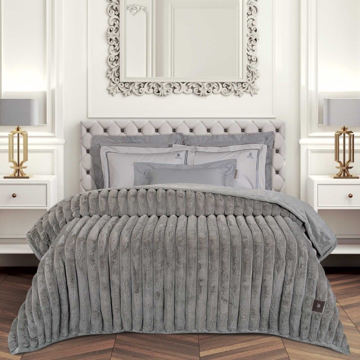 GREENWICH POLO CLUB ΚΟΥΒΕΡΤΑ FAUX FUR ΥΠΕΡΔΙΠΛΗ PREMIUM 3831