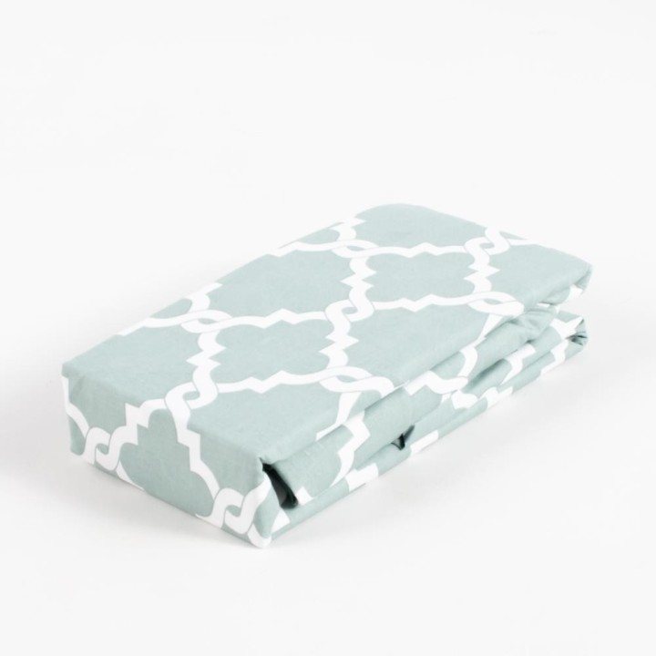 Linea Fitted Sheet 180X200+25Cm Mint With Chain