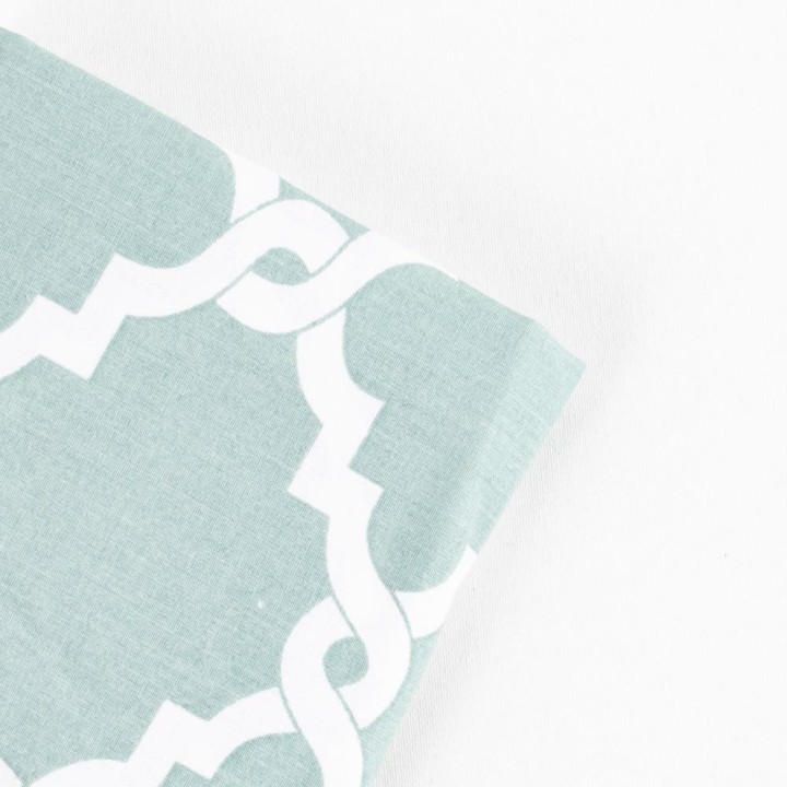 Linea Fitted Sheet 180X200+25Cm Mint With Chain